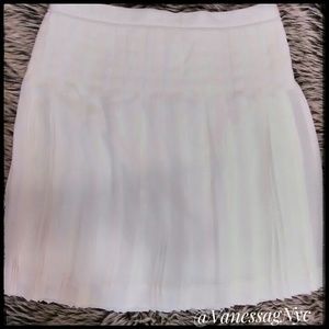 J. Crew Pleated Mini Skirt Sz 0 White